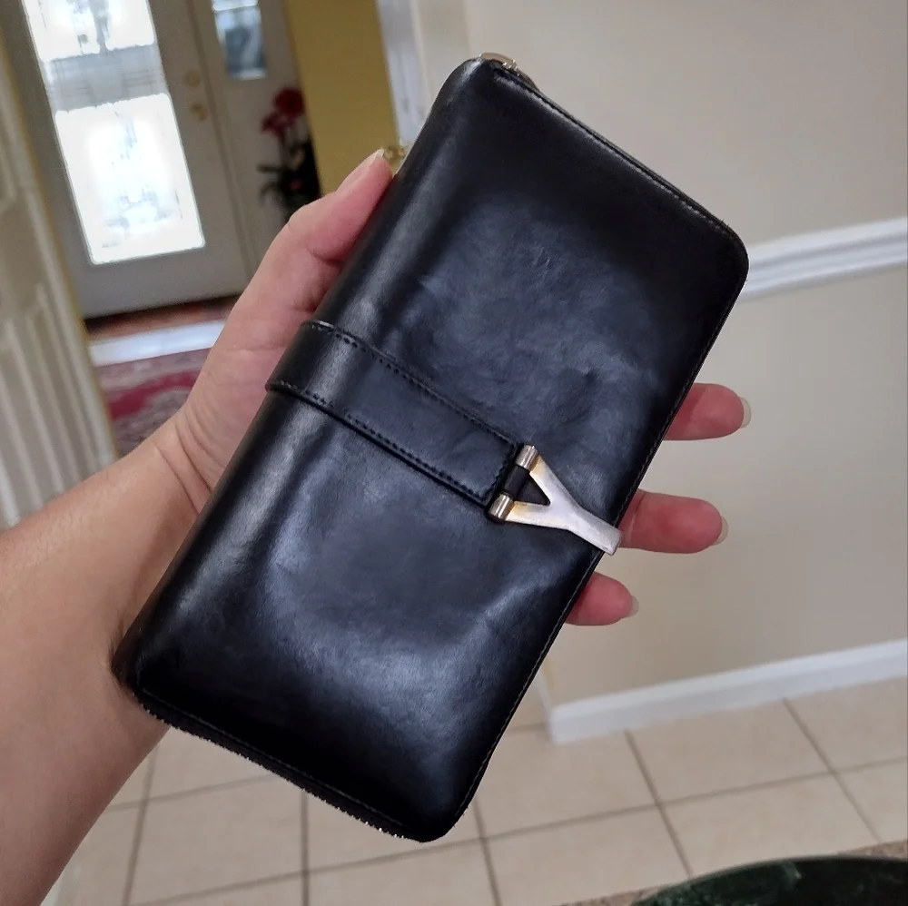 Yves Saint Laurent Ligne Y Leather Wallet - Picture 8 of 16